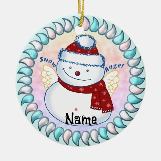 Snowman Angel ornamenten (Voorkant)