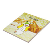 Snowman Angel Tegel Tegeltje (Zijkant)