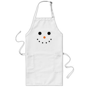 Snowman Apron Lang Schort