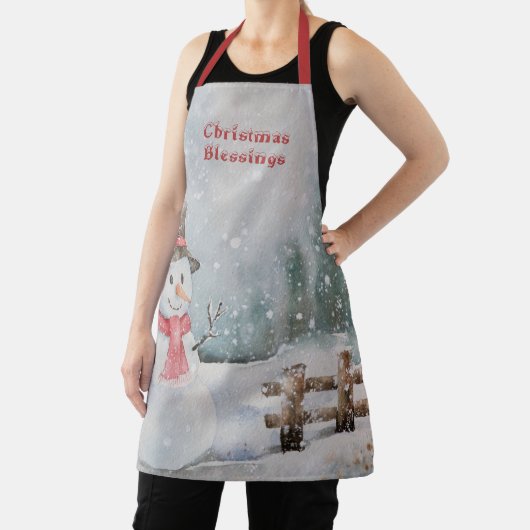 Snowman Apron met kerstmis Schort (Insitu)