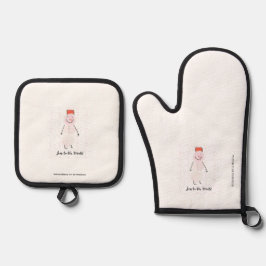 Snowman Apron Ovenwant & Pannenlap Set