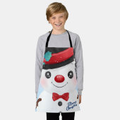 Snowman Apron Schort (Gedragen)