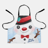 Snowman Apron Schort (Voorkant)
