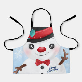 Snowman Apron Schort