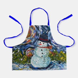 Snowman Apron Schort
