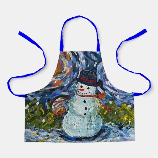 Snowman Apron Schort (Voorkant)