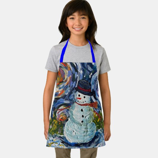Snowman Apron Schort (Insitu)