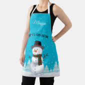 Snowman Apron Schort (Insitu)