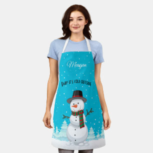 Snowman Apron Schort