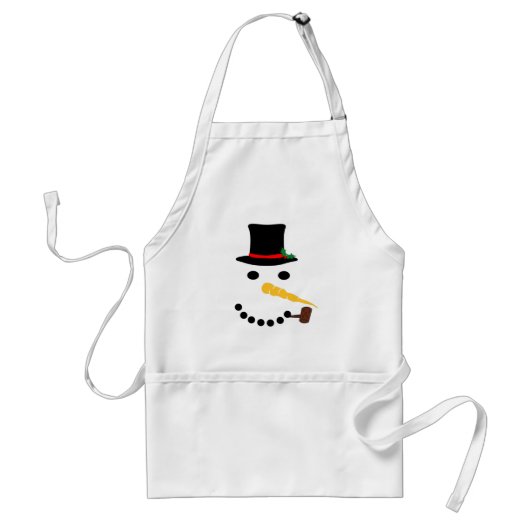 Snowman Apron Standaard Schort (Voorkant)
