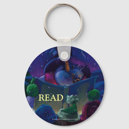 Snowman Art READ Sleutelhanger lezen (Voorkant)
