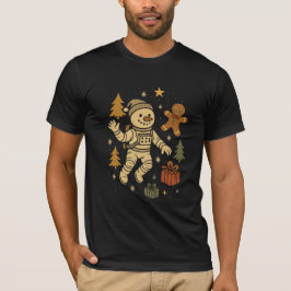 Snowman Astronaut – Cosmic Christmas Adventure T-shirt