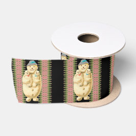 Snowman Babies Victoriaans kerstmis Satijnen Lint