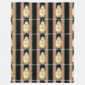 Snowman Babies Victoriaans kerstmonogram Fleece Deken (Voorkant)