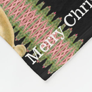 Snowman Babies Victoriaans kerstmonogram Fleece Deken