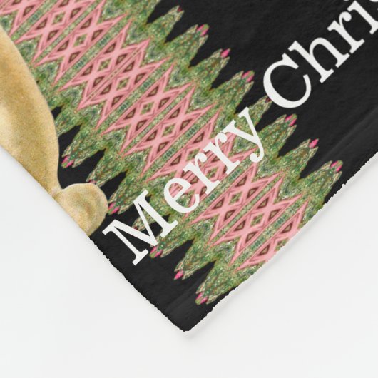 Snowman Babies Victoriaans kerstmonogram Fleece Deken (Hoek)