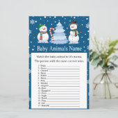 Snowman Baby Baby Animal Name Game (Staand voorkant)