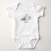 Snowman Baby Bodysuit (Voorkant)