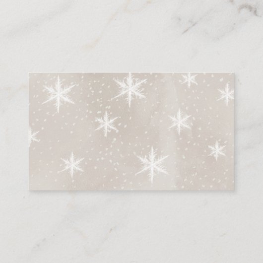 Snowman Baby Registry Informatiekaartje (Achterkant)