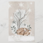 Snowman baby shower baby bingo (Achterkant)