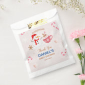 Snowman Baby shower dank u voor tas Bedankzakje (Gezegeld)