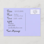 Snowman Baby shower Uitnodiging (Achterkant)