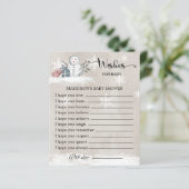 Snowman Baby shower wenst Baby (Staand voorkant)