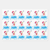 Snowman Baby's eerste kerstsnowflake Inpakpapier Vel (Voorkant 3)