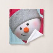 Snowman Bad Handdoek (Wasdoekje)