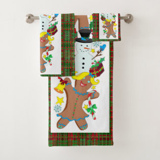 snowman bad handdoek