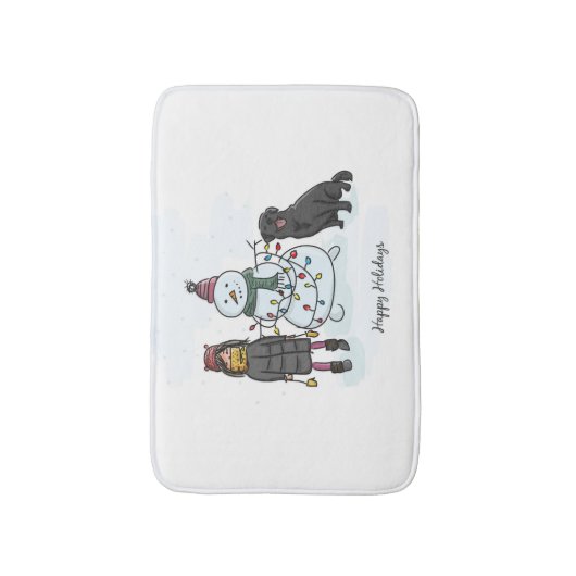 Snowman Badmat (Voorkant Verticaal)