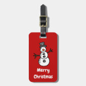 Snowman Bagagelabel (Voorkant verticaal)