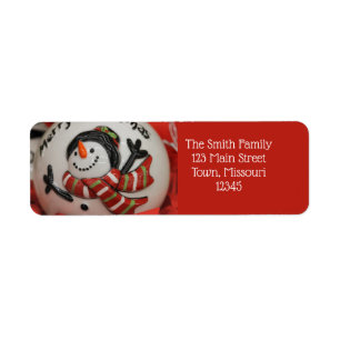 Snowman ball etiket