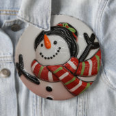 Snowman ball ronde button 6,0 cm (In situ)