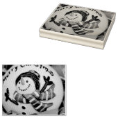 Snowman ball rubberstempel (Gestempeld)
