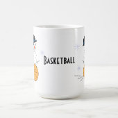 Snowman Basketball Player Koffiemok (Center)