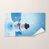 Snowman Bathroom Towel Set Bad Handdoek (Handdoek)