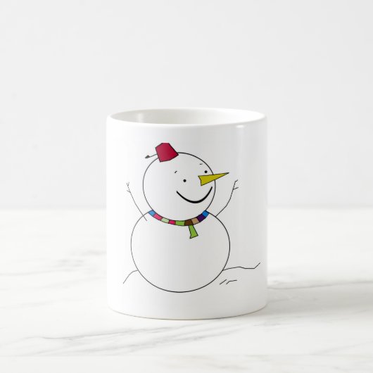 Snowman-bedrukte beker koffiemok (Center)