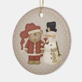 Snowman-Beer in het klusje Keramisch Ornament (Links)