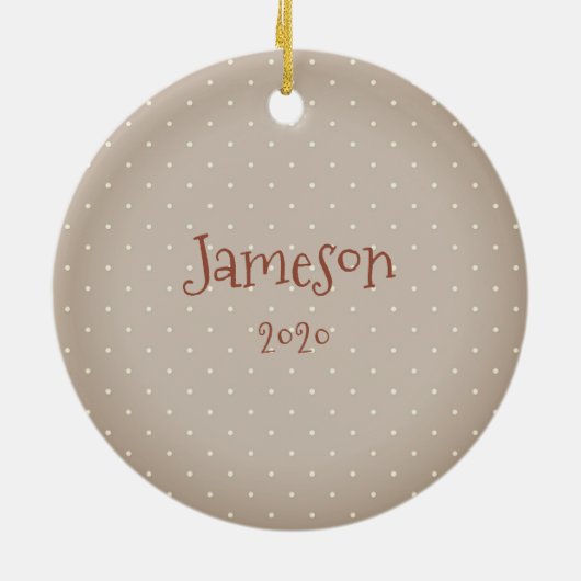 Snowman-Beer in het klusje Keramisch Ornament (Achterkant)