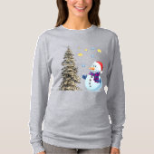 Snowman bewondert het groene. t-shirt (Voorkant)