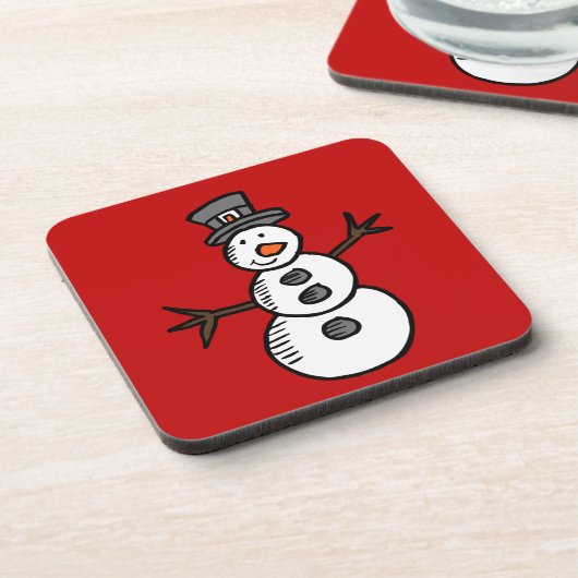 Snowman Bier Onderzetter (Linkerzijde)