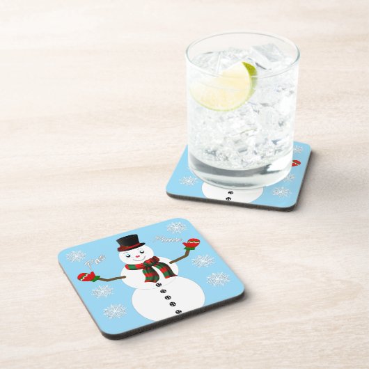 Snowman  bier onderzetter (Rechterzijde)