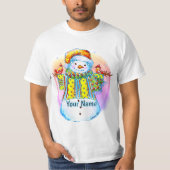 Snowman Birdman  T-shirt (Voorkant)