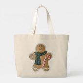 Snowman biscuit-Canvas tas (Achterkant)