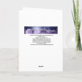 Snowman Blank Winter Holiday Greeting Kaart (Achterkant)