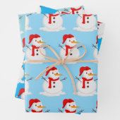 Snowman Blue Sky Wonderland  Inpakpapier Vel (In situ)