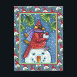 SNOWMAN BODYGUARD, CHRISTMAS CARDINAL REDBIRD FEESTDAGENKAART<br><div class="desc">GEWAPEN MET SNOWBALLEN. HUMOROUS CARDINAL BRIEFKAART *Pas ... Zoek overeenkomende items die Susan Brack Design aanpast</div>