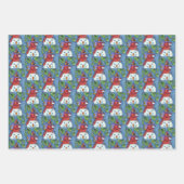 SNOWMAN BODYGUARD, CHRISTMAS CARDINAL REDBIRD INPAKPAPIER VEL (Voorkant)