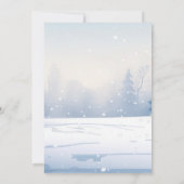 Snowman Book Club Kerstfeest Kaart (Achterkant)